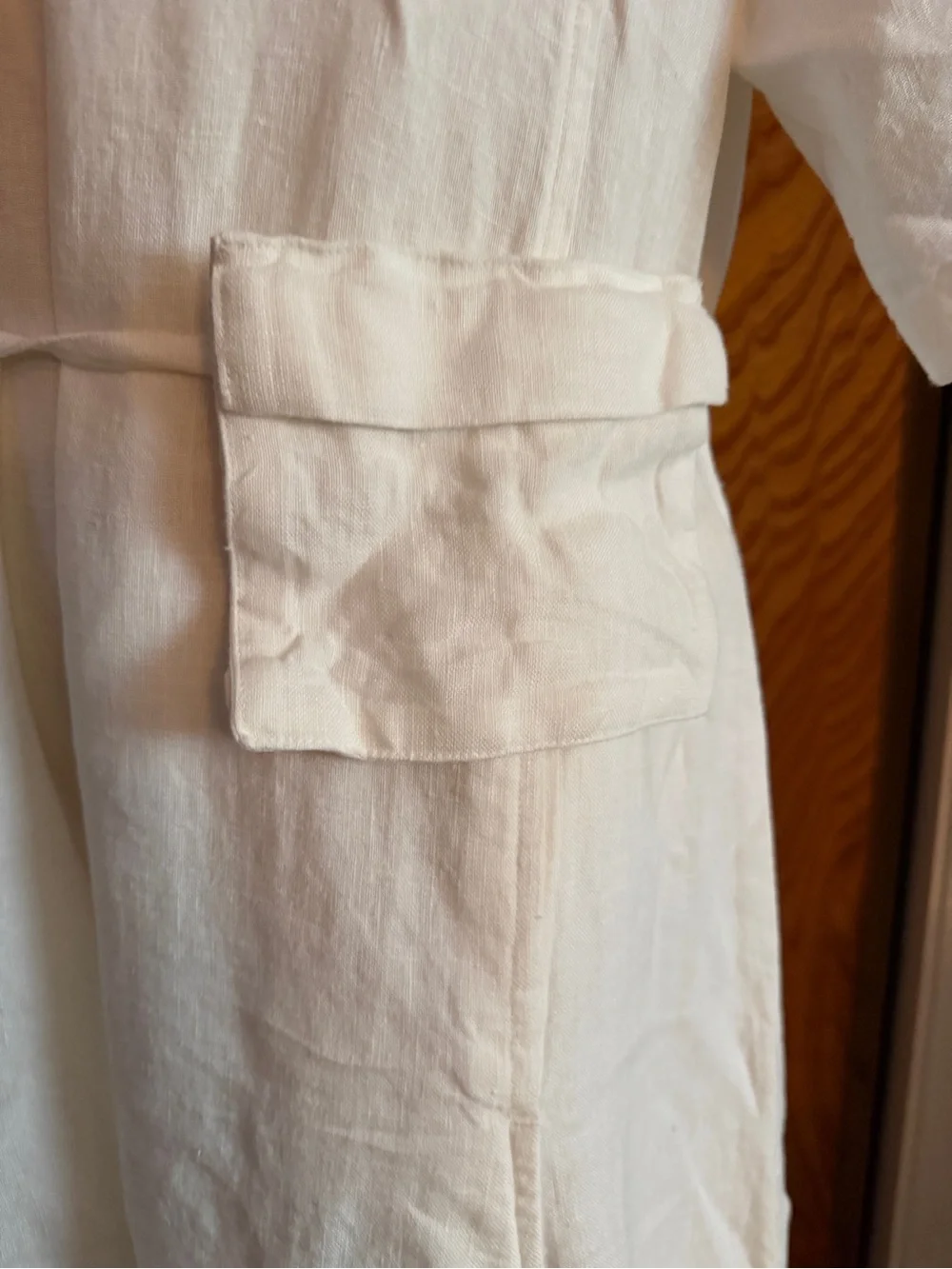 Mate the Label Linen Belt Maxi Dress in Salt - Picture 5 of 8